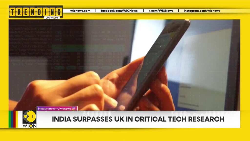India surpasses UK in critical tech research | Trending on WION
