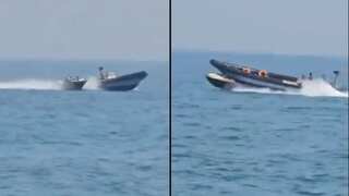 Spanish authorities in trouble after video goes viral of police boat ramming into dinghy