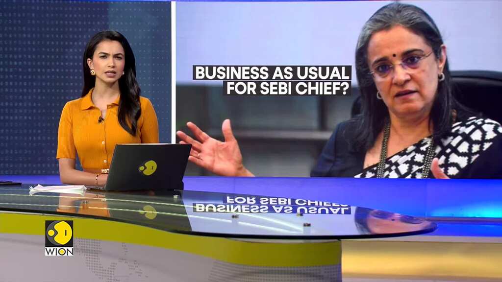 SEBI Chief's first public appearance since Hindenburg report