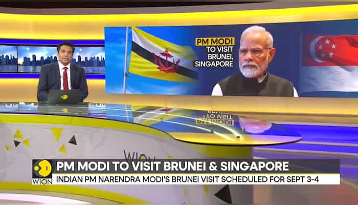 Indian PM Modi's bilateral visit to Brunei and Singapore in the first week of September