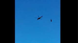Watch: Helicopter being airlifted by MI-17 aircraft crashes in Uttarakhand's Kedarnath