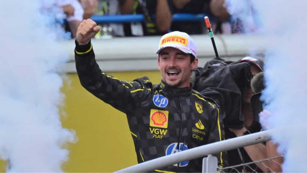 Italian Grand Prix: Ferrari's Charles Leclerc wins at Monza as Red Bull's Max Verstappen struggles