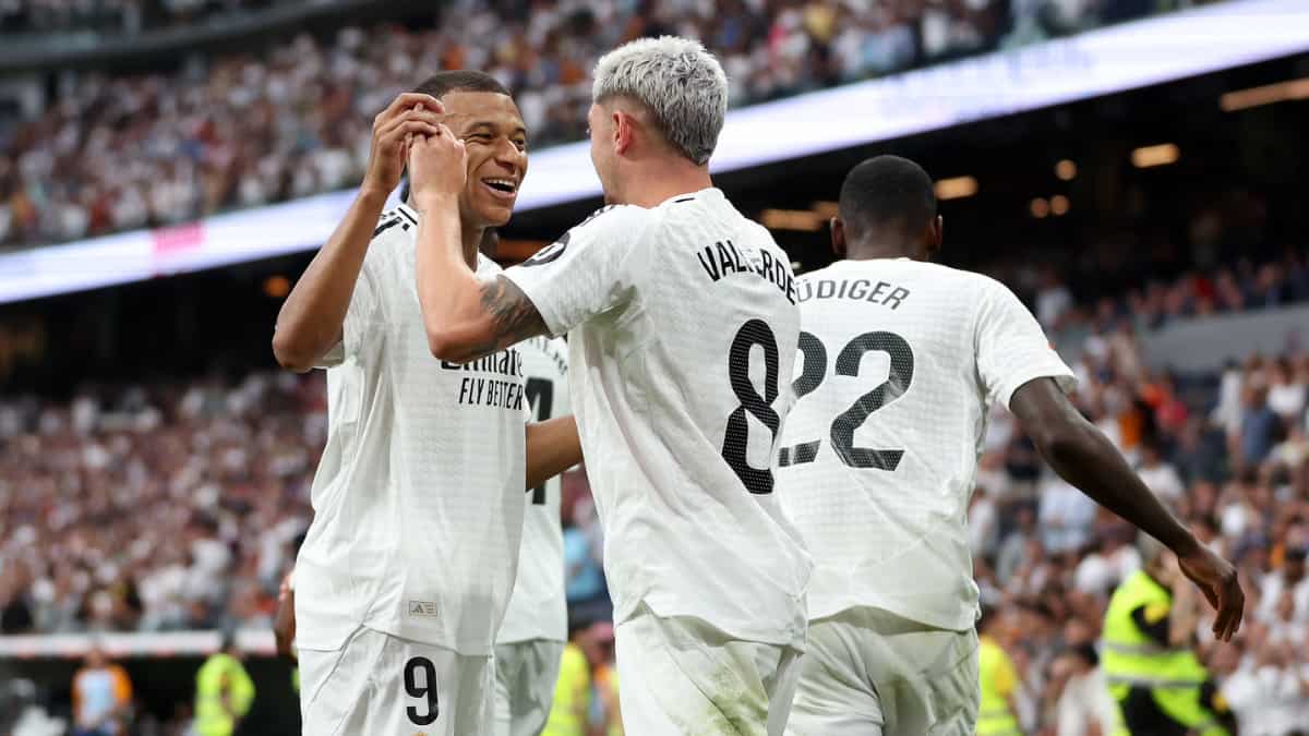Kylian Mbappe scores first La Liga goals as Real Madrid beat Betis