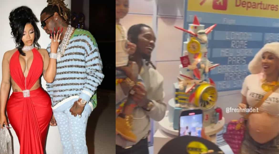 Cardi B and Offset throw son an aeroplane-themed birthday amid divorce