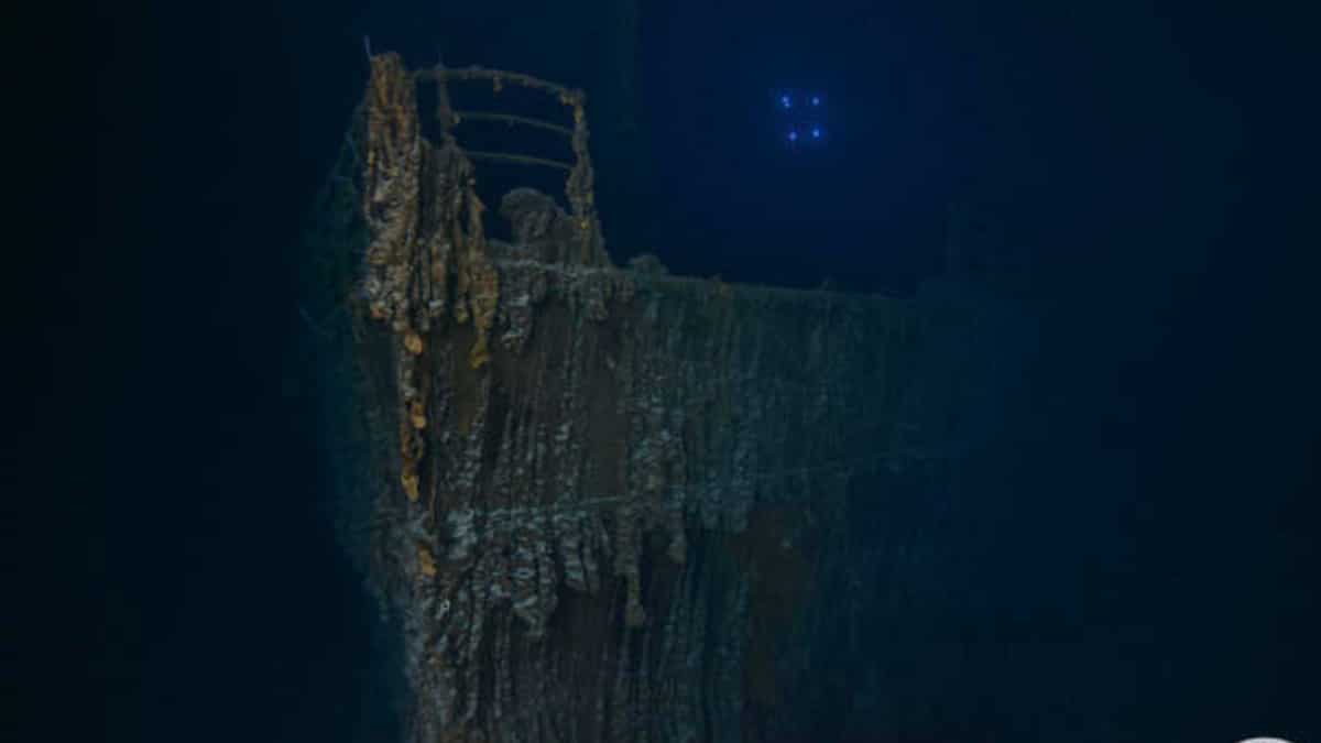 Titanic's iconic deck railing collapses as ship continues to decay on seafloor