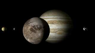 Asteroid 20 times bigger than dinosaur killer altered Ganymede's position