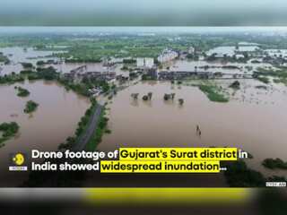 Gujarat Floods: Drone footage shows residential areas flooded in Gujarat, India