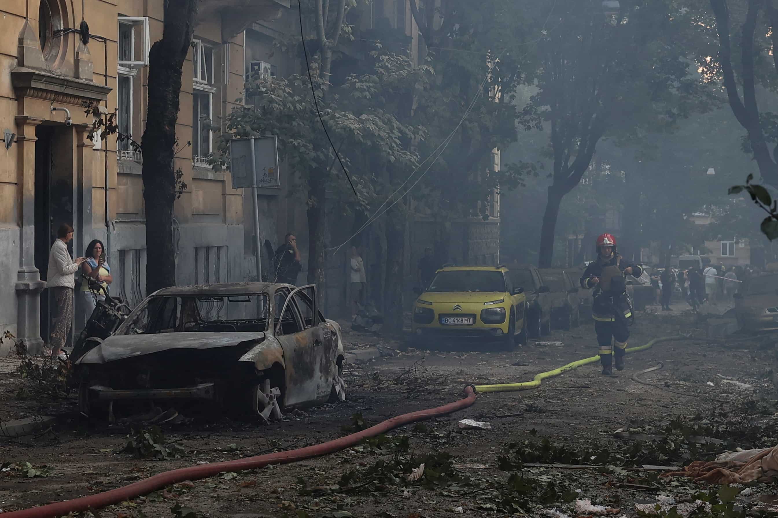Russian missile strike on Ukraine's Lviv kills 7, injures 40 others