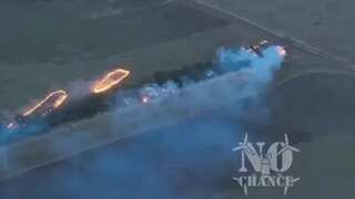 Nightmare fuel! Ukraine using flame thrower drones to burn Russian positions - Video
