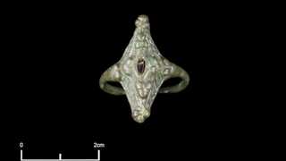 Rare kite-shaped Pictish ring found buried at Burghead Fort after 1000 years