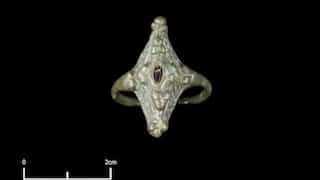 Rare kite-shaped Pictish ring found buried at Burghead Fort after 1000 years