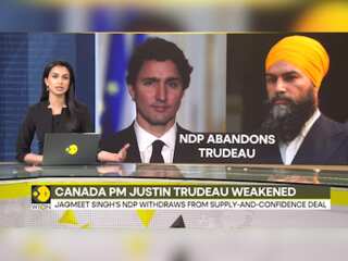 Canadian PM Justin Trudeau weakened after key ally withdraws automatic support