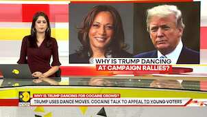 Trump uses dance moves, cocaine talk to appeal to young voters. Can he overcome Harris' lead?