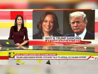 Trump uses dance moves, cocaine talk to appeal to young voters. Can he overcome Harris' lead?