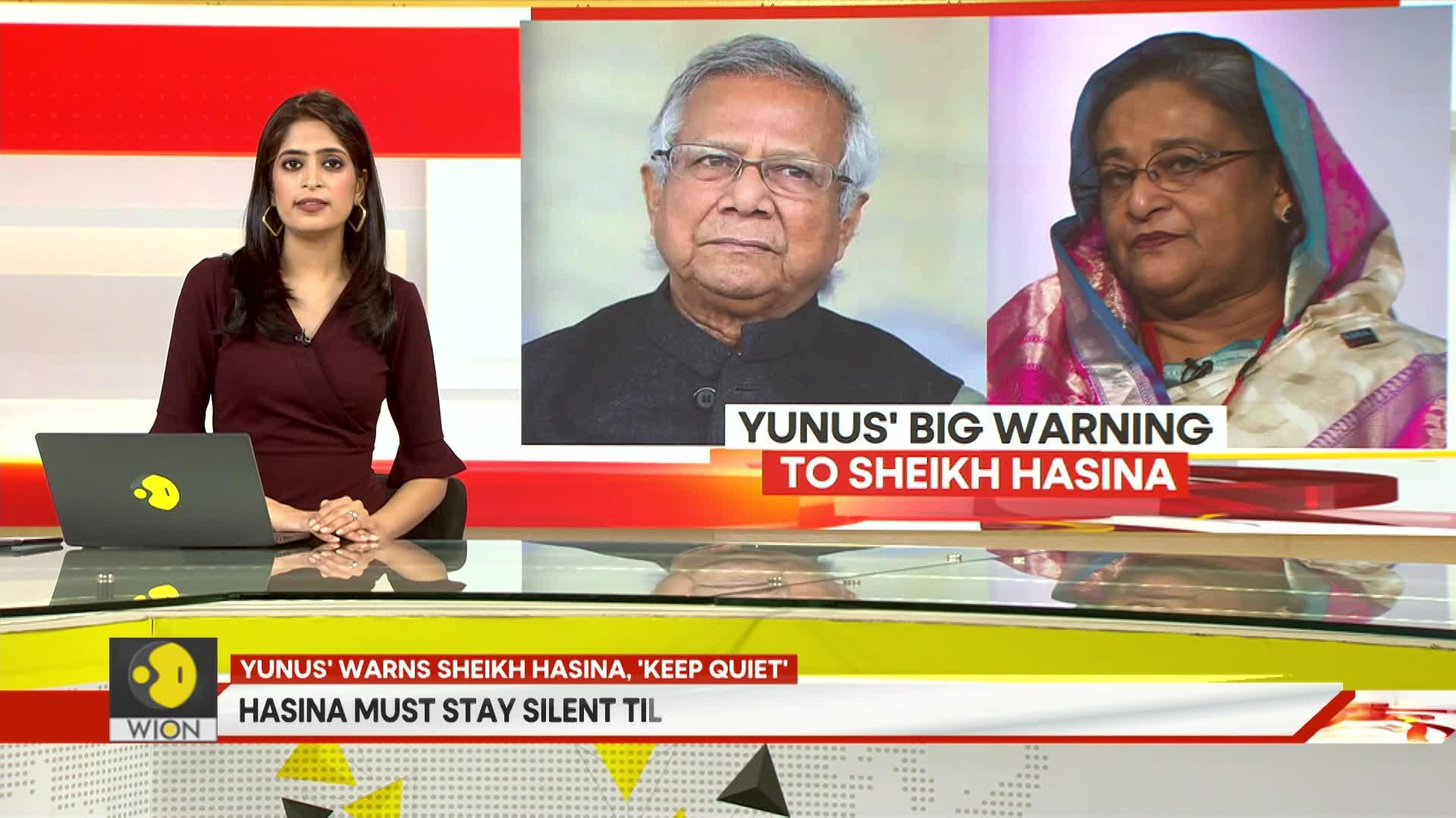 Yunus' warns Sheikh Hasina, 'Keep Quiet'