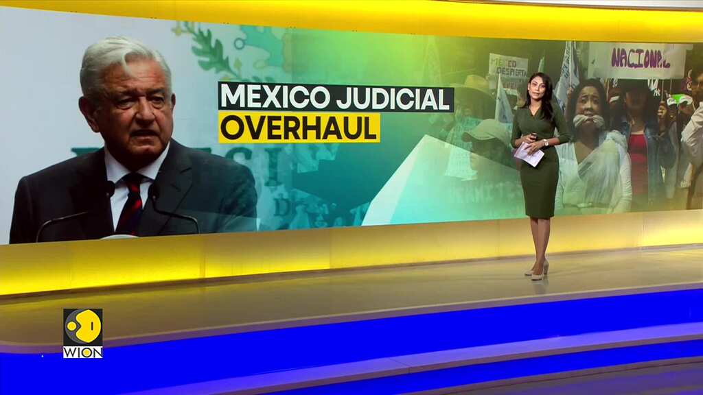 Mexico judicial overhaul: Judicial workers block senate entrance
