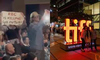 Pro-Palestine protesters interrupt Toronto Film Festival's opening night, walk inside the theatre