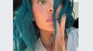 Who is that? Kylie Jenner looks SMASHING in teal blue hair
