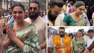 Deepika Padukone, Ranveer Singh seek blessings at Mumbai's Siddhivinayak Temple ahead of their baby's arrival