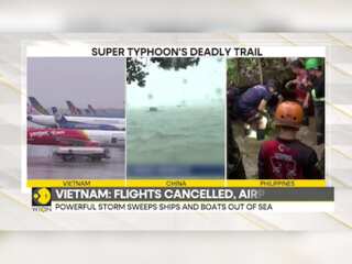 Super Typhoon Yagi pummel Vietnam: Four dead