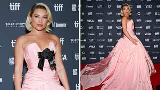 Florence Pugh steals the spotlight in pink ballgown at TIFF
