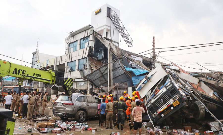 Five dead as three-storey building collapses in India’s Lucknow, 28 rescued