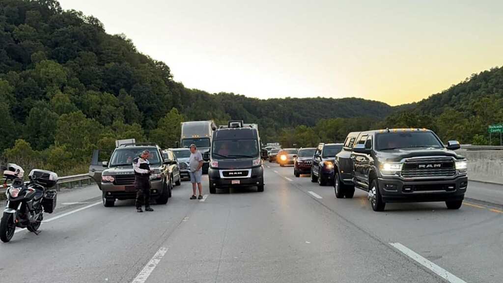 US: Police hunt 'armed and dangerous' suspect after Kentucky I-75 highway shooting leaves several injured