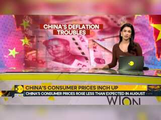 China's consumer prices rose less than expected in August