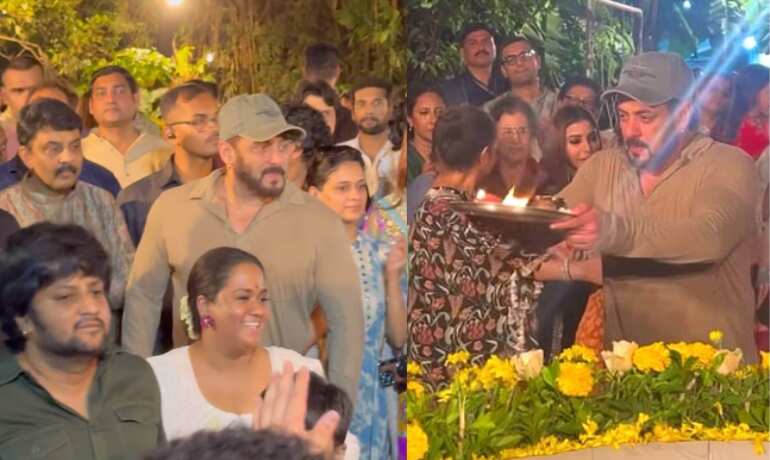 Salman Khan takes part in Ganpati visarjan at Arpita's residence, dances to dhol beats - Watch