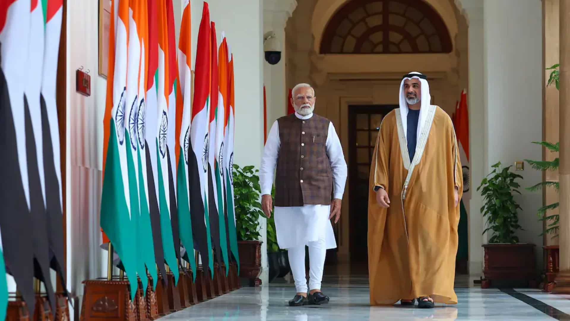 Crown Prince of Abu Dhabi meets PM Modi to strengthen India-UAE ties during historic visit Crown Prince of Abu Dhabi meets PM Modi to strengthen India-UAE ties during historic visit