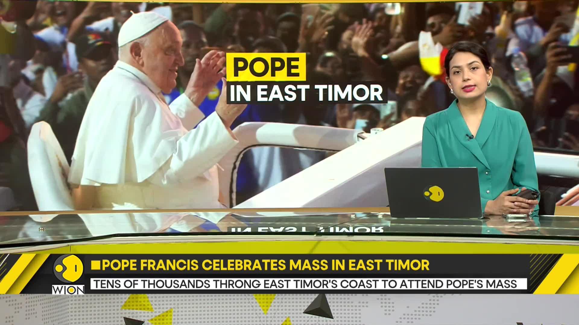Pope Francis' celebrates mass in East Timor