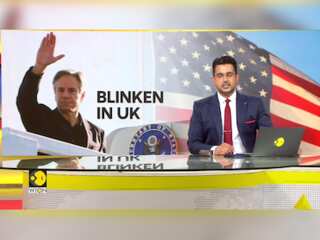 Antony Blinken arrives in the UK ahead of talks on Ukraine, Mideast