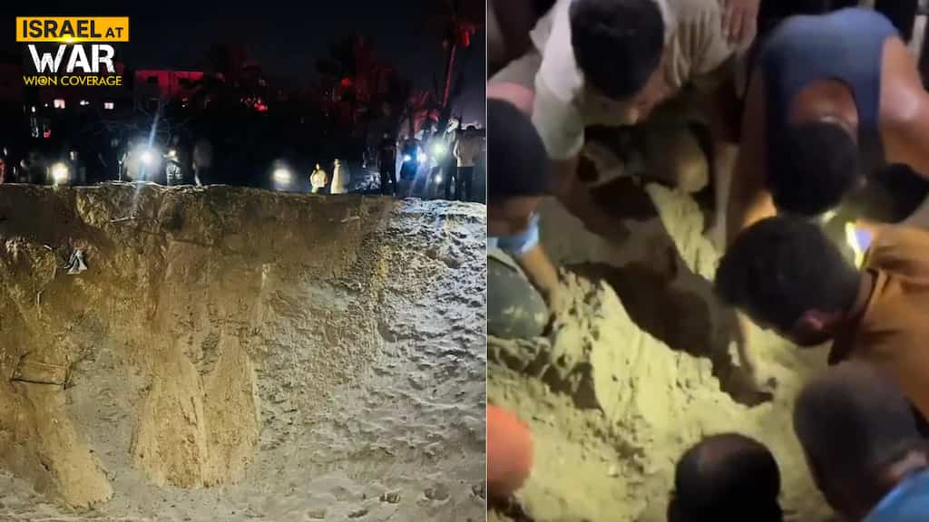 Israeli strike on 'Hamas command centre' in humanitarian zone in Gaza kills 40