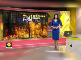 Smoke from Brazil fire cloud major cities