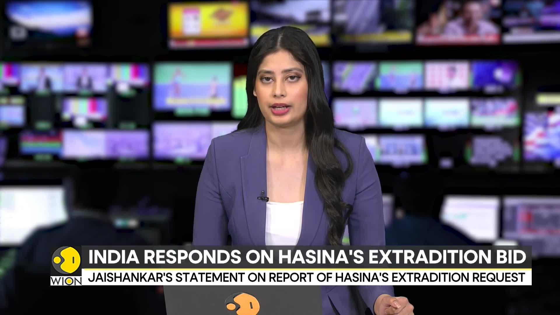 Jaishankar's statement on report of Hasina's extradition request
