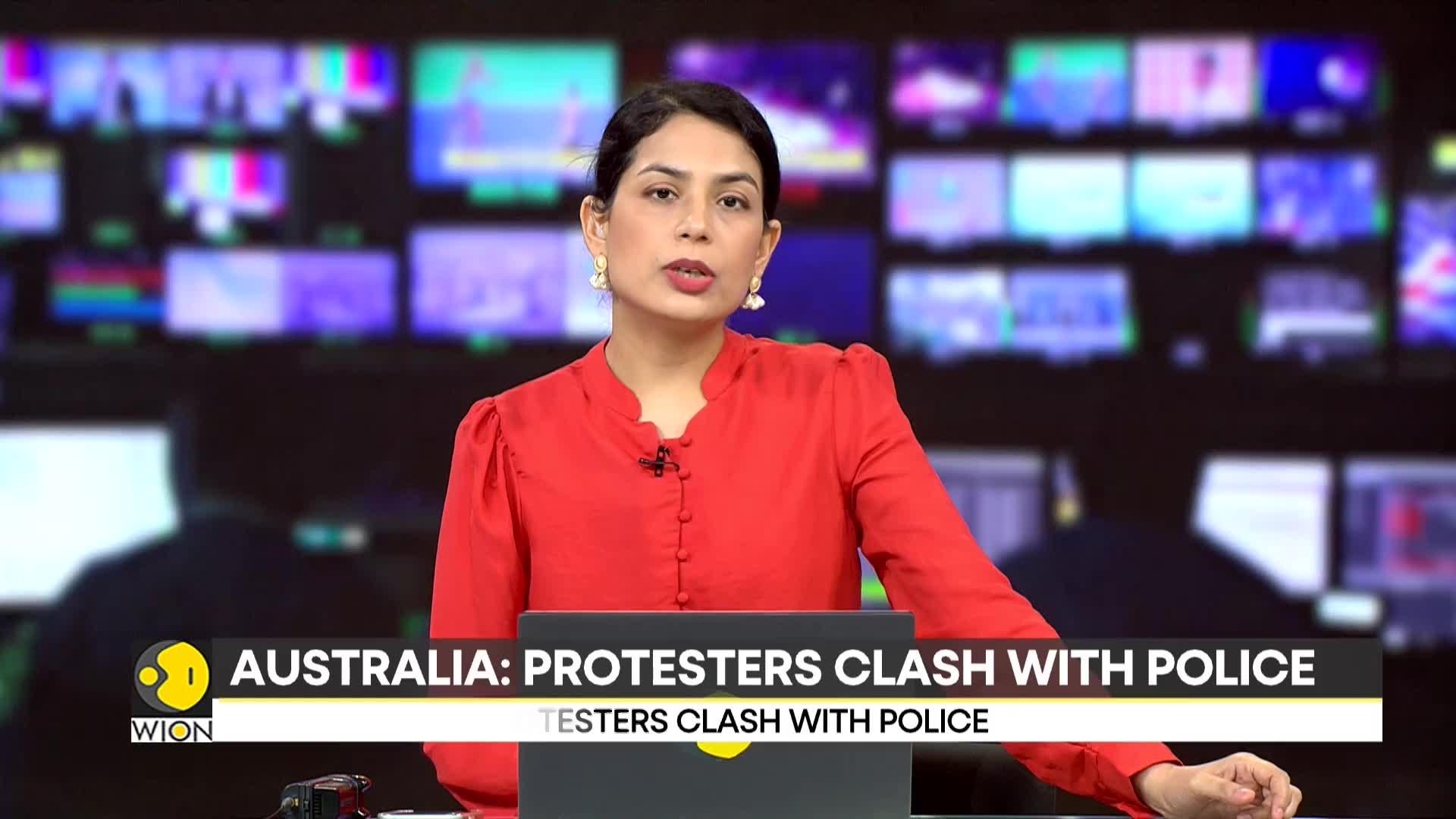 Australia: Pro-Palestine protesters clash with police; 24 policemen injured, 39 people arrested