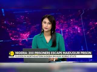 Nigeria floods: Jail break after wall collapses due to floods