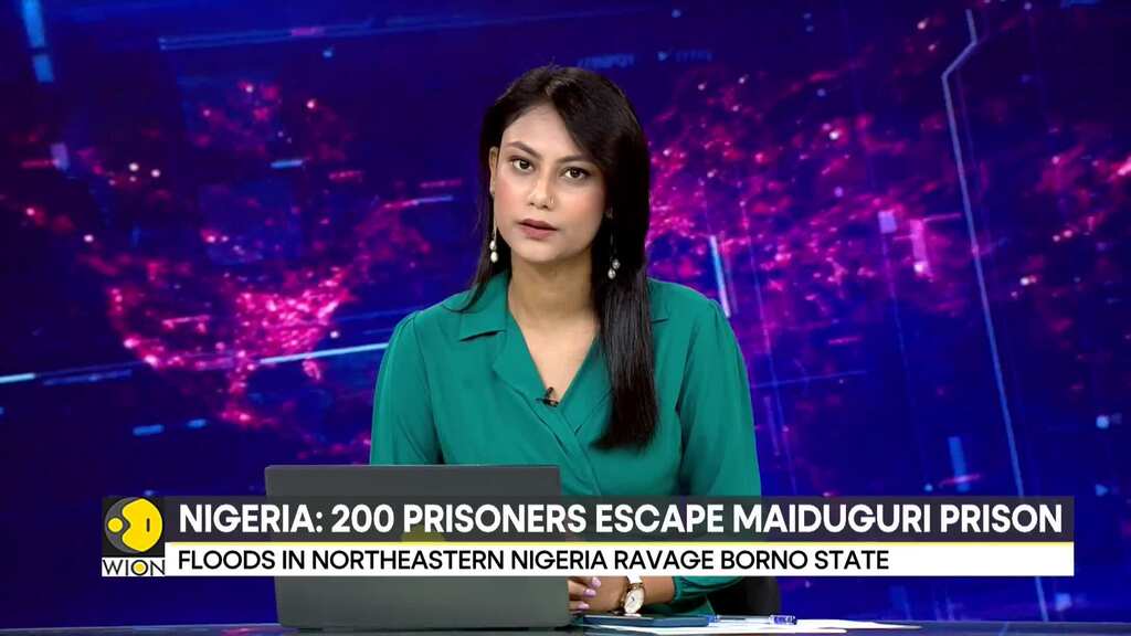 Nigeria floods: Jail break after wall collapses due to floods