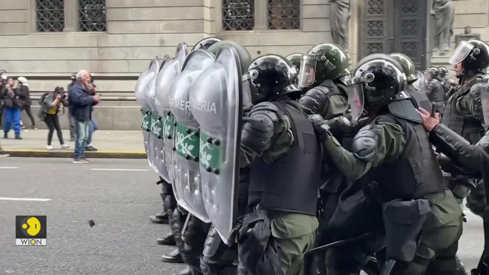 Argentina: Protestors clash with police as Congress backs Milei’s veto on pension hike