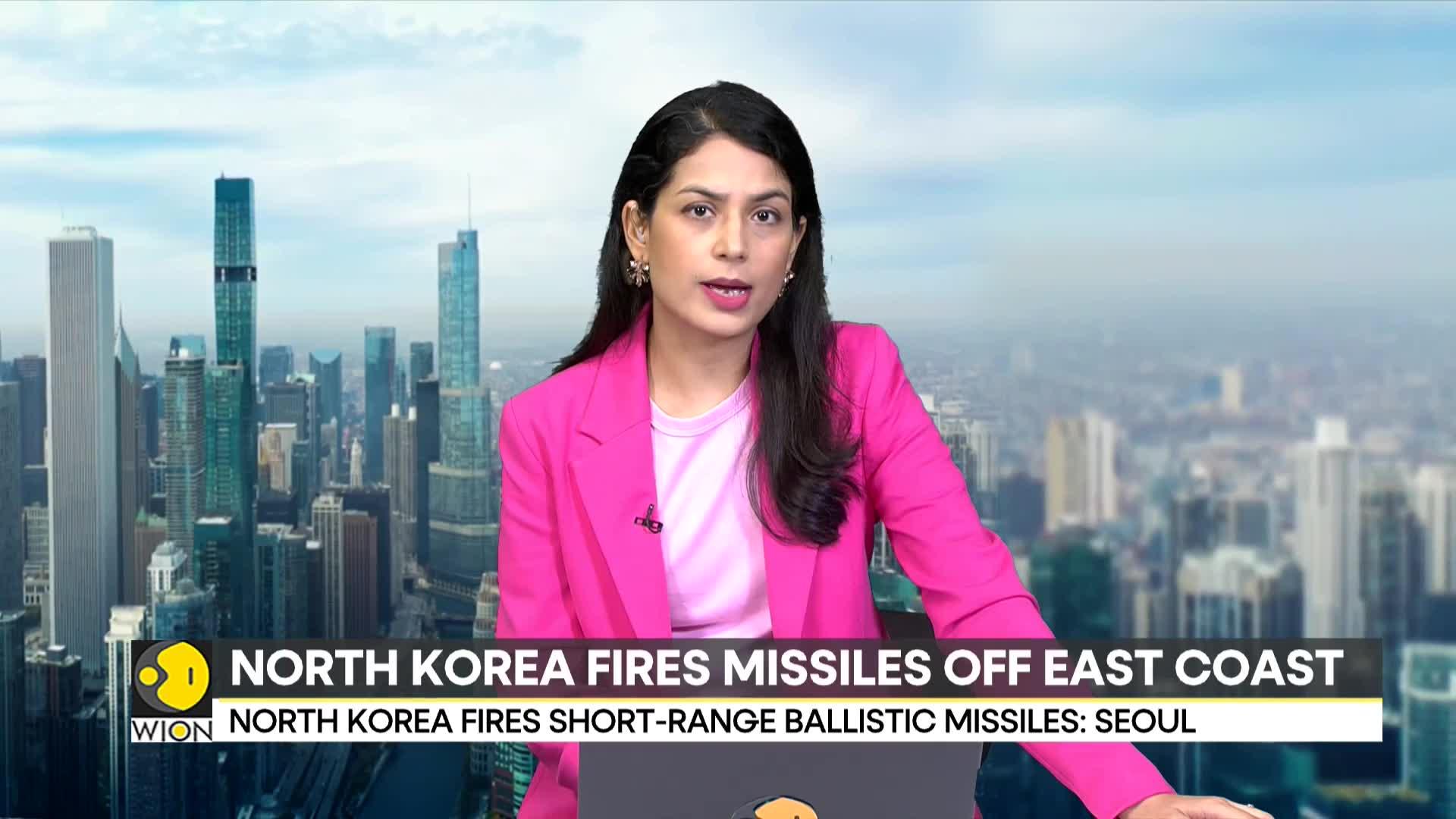 North Korea launches fires short-range ballistic missiles off east coast