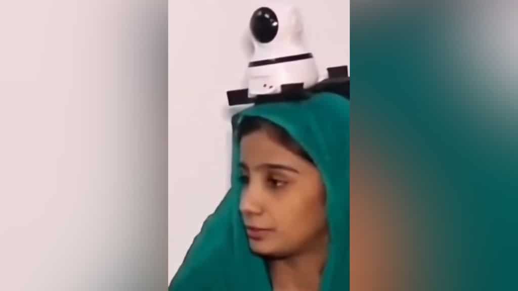 Watch: Pakistani father mounts CCTV camera on daughter's head, video goes viral
