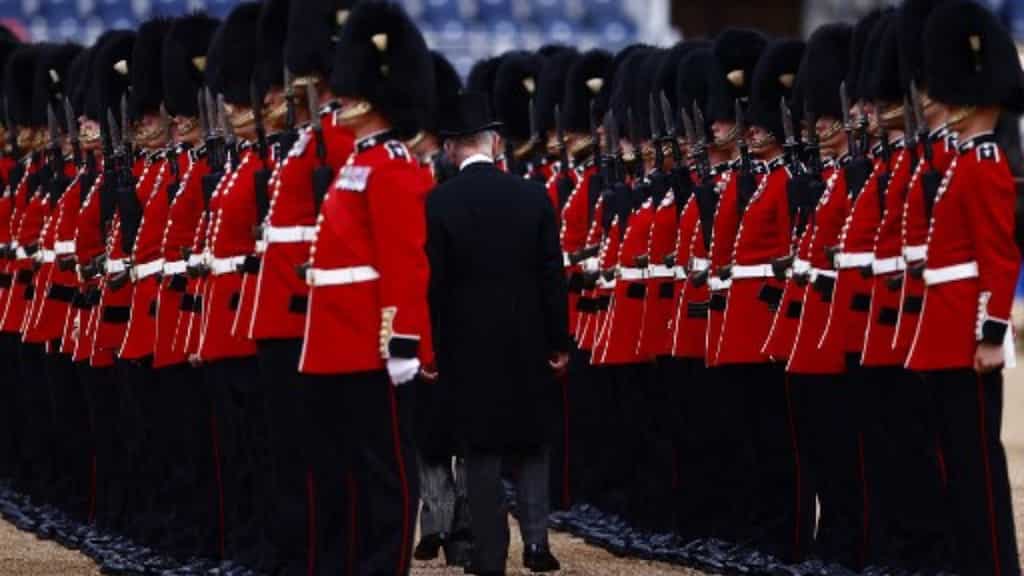 UK's royal guards wear real fur bearskin caps. They cost a whopping...