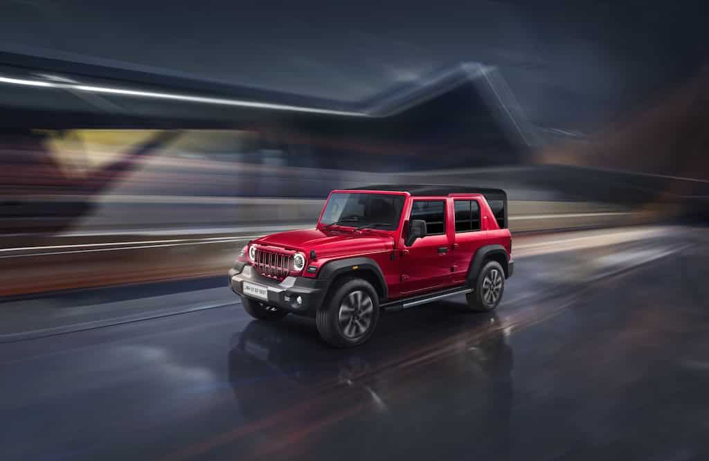 What is unique about the first Mahindra Thar Roxx which is to be auctioned?