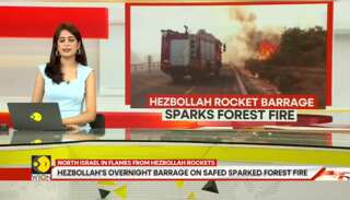 Israel-Hezbollah Tensions: North Israel in Flames From Hezbollah Rocket Fire