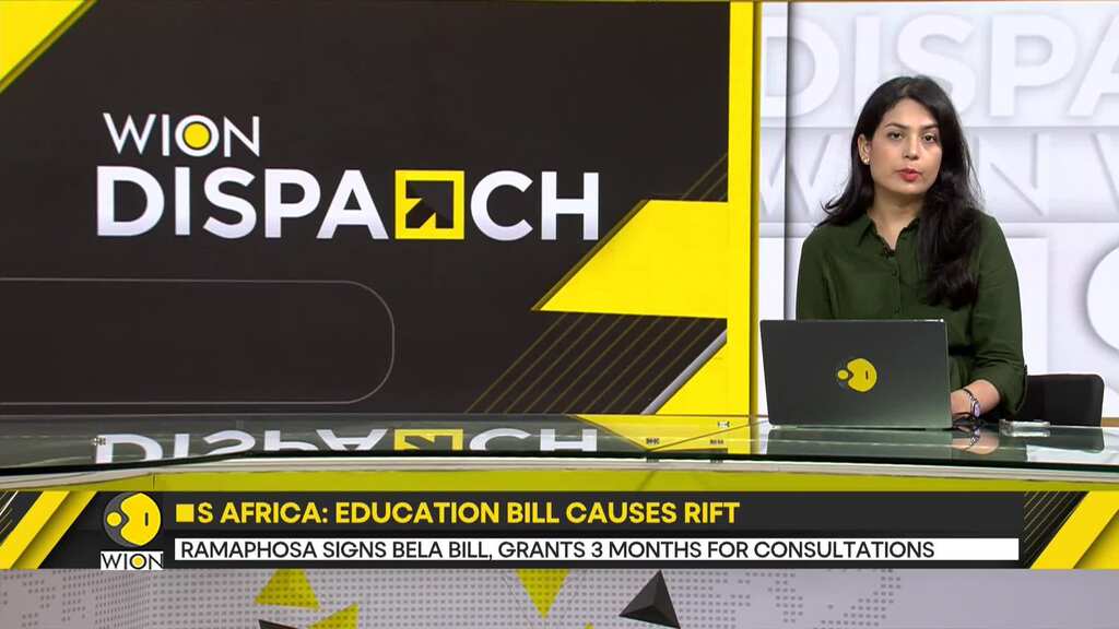 South Africa's Ramaphosa signs education bill, grants 3 months for consultations