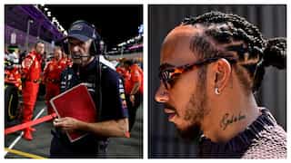 He had to...: Lewis Hamilton reacts to Adrian Newey's decision to join Aston Martin next year