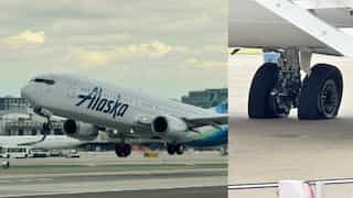 Alaska Airlines airplane blows tyres as it pulls brakes to avoid collision with Southwest flight