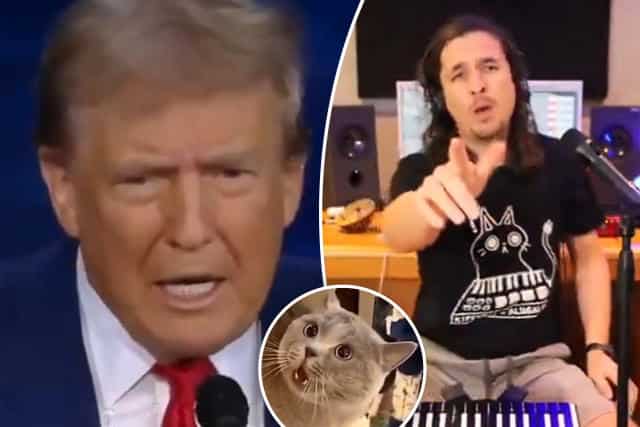 Watch: Donald Trump’s viral banger ‘Eating the Cats’ dominates internet