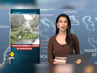 Typhoon bebinca makes landfall in Shanghai