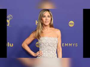 Jennifer Aniston stuns in a champagne gown at Emmy Awards 2024
